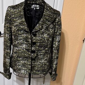 Stylish Black, olive and White Women's Jacket
